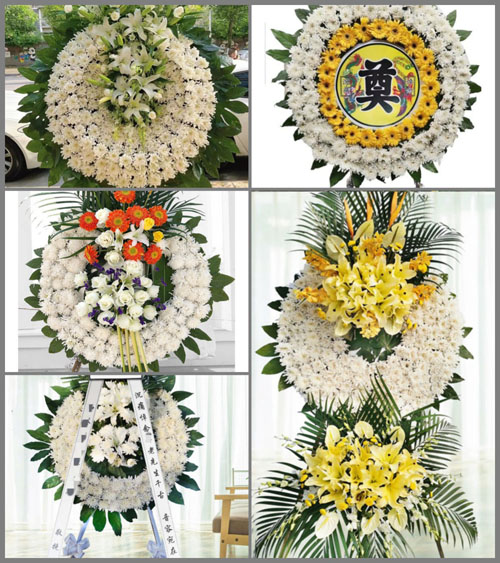 湖南岳阳汨罗市汨罗镇茶木村花圈速递